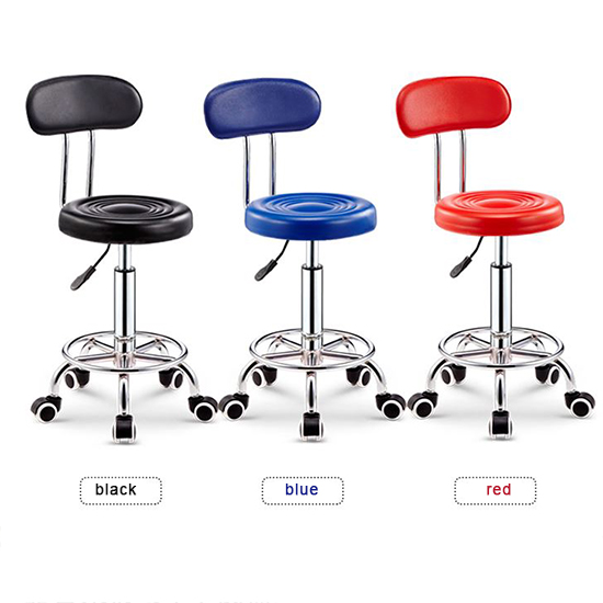 Laboratory Stool with Wheels/Foot Pad