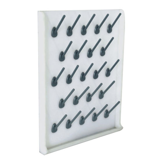 PP Single face pegboard